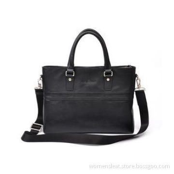 Personalised Medium Size Mens Leather Briefcase Bag for Lap